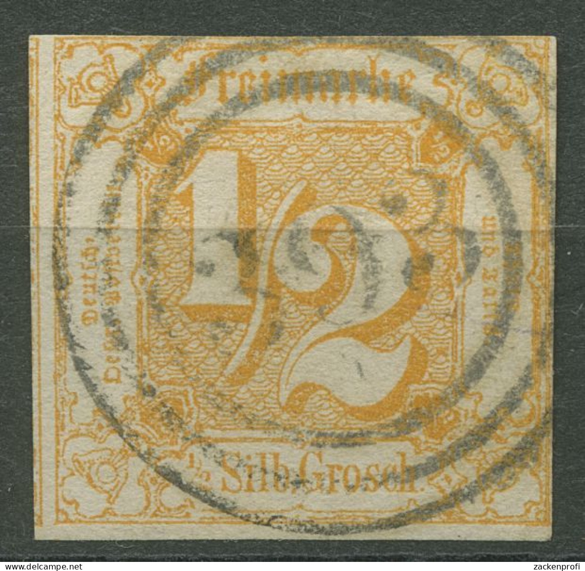 Thurn Und Taxis 1862/64 1/2 Silbergroschen 28 Mit Nr.-Stpl. 393 HOHENHAUSEN - Usados