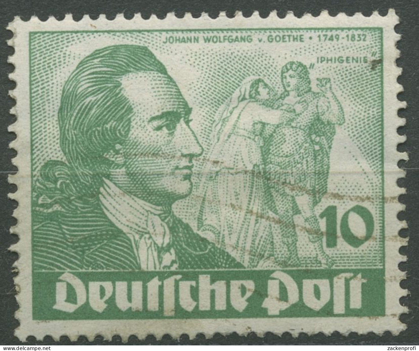Berlin 1949 Goethejahr 61 Mit Wellenstempel (R80770) - Used Stamps