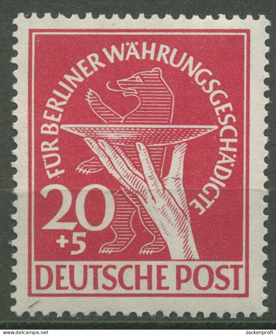 Berlin 1949 Währungsgeschädigte 69 Mit Falz, Gummimängel (R80749) - Ungebraucht