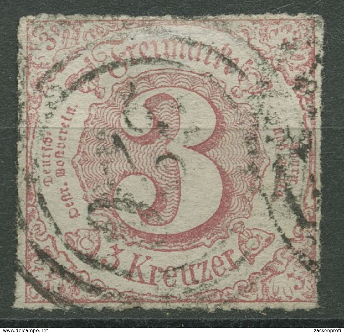 Thurn Und Taxis 1865 1 Kreuzer 42 Gestempelt - Gebraucht