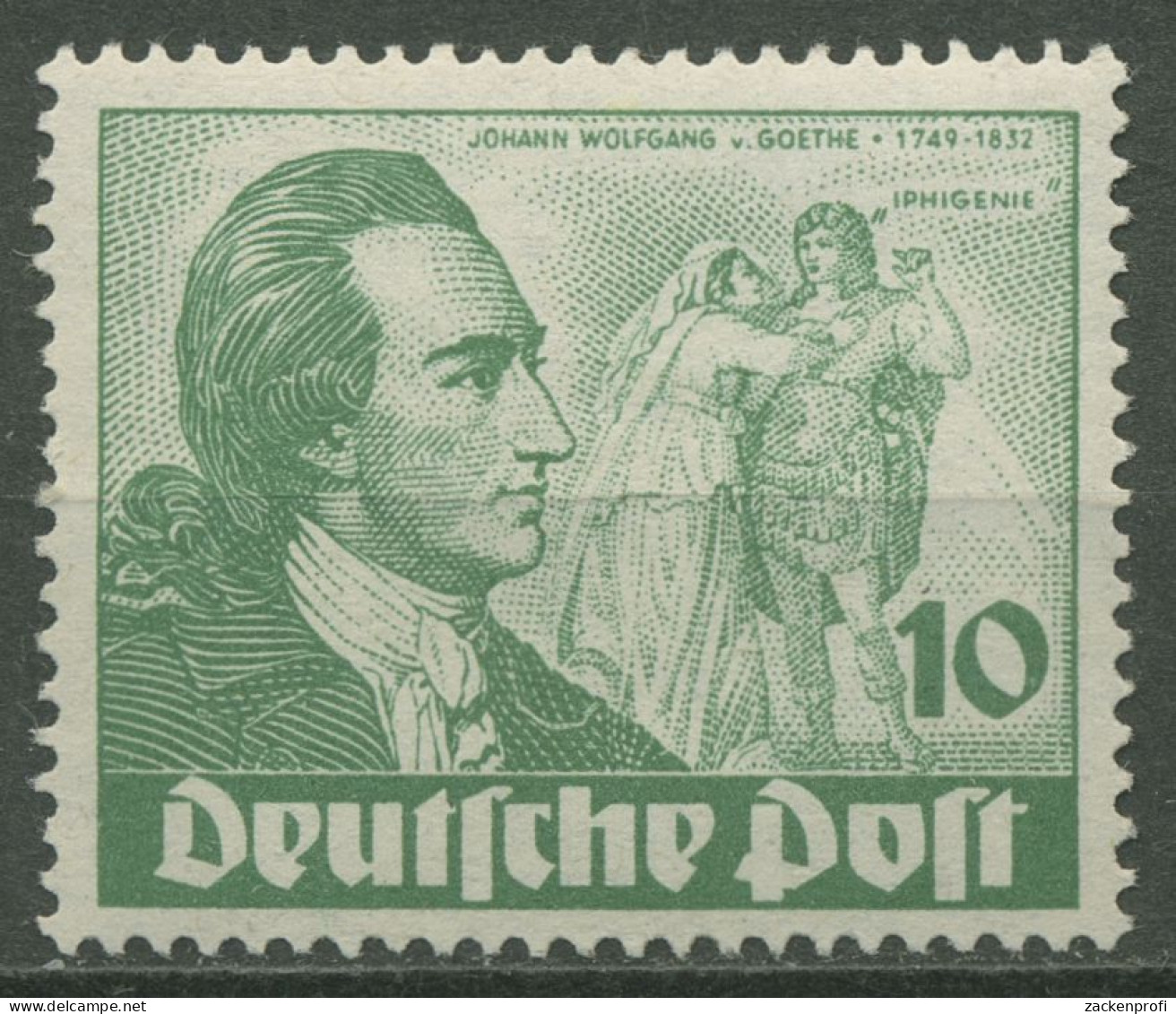 Berlin 1949 Goethejahr 61 Mit Falz, Gummimängel (R80761) - Unused Stamps