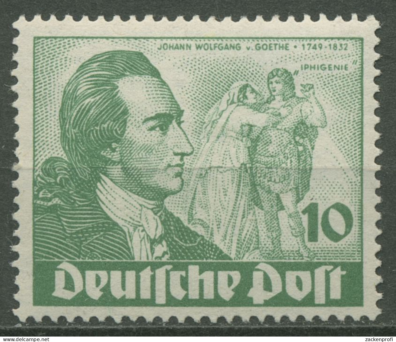 Berlin 1949 Goethejahr 61 Mit Falz, Gummimängel (R80761) - Ungebraucht