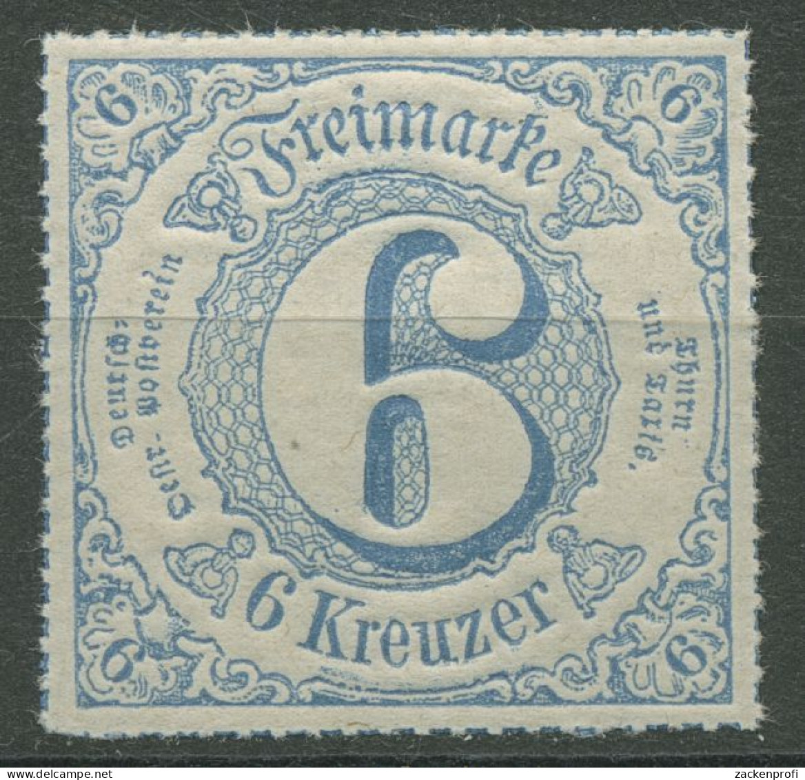 Thurn Und Taxis 1866 6 Kreuzer 53 Postfrisch - Postfris