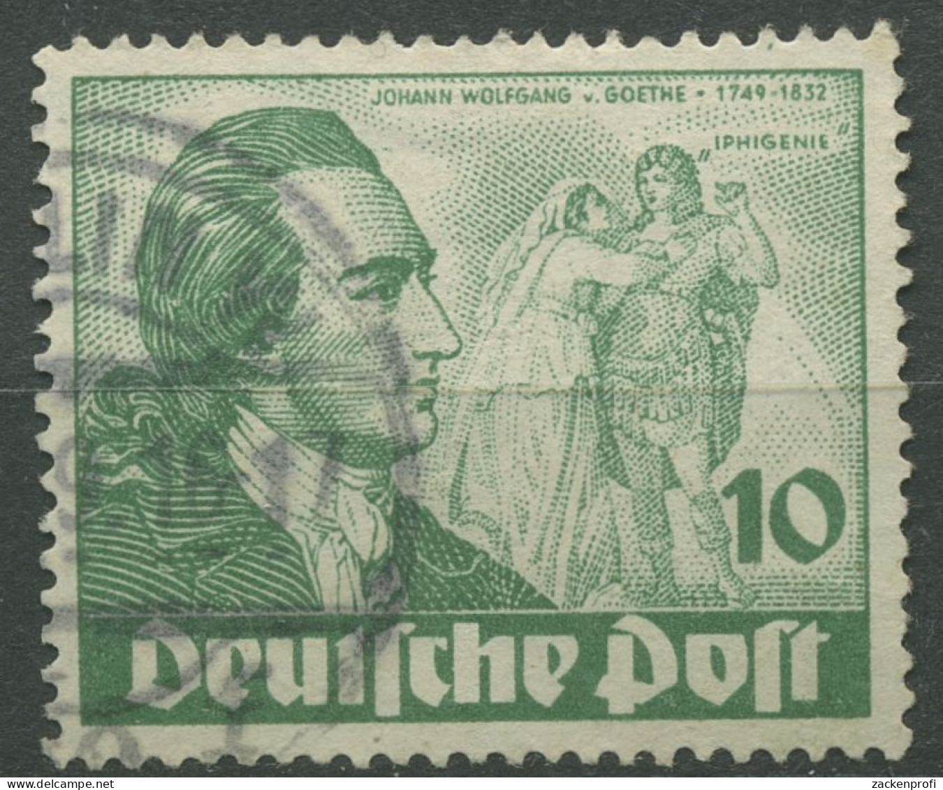Berlin 1949 Goethejahr 61 Gestempelt, Kleiner Knick (R80769) - Used Stamps