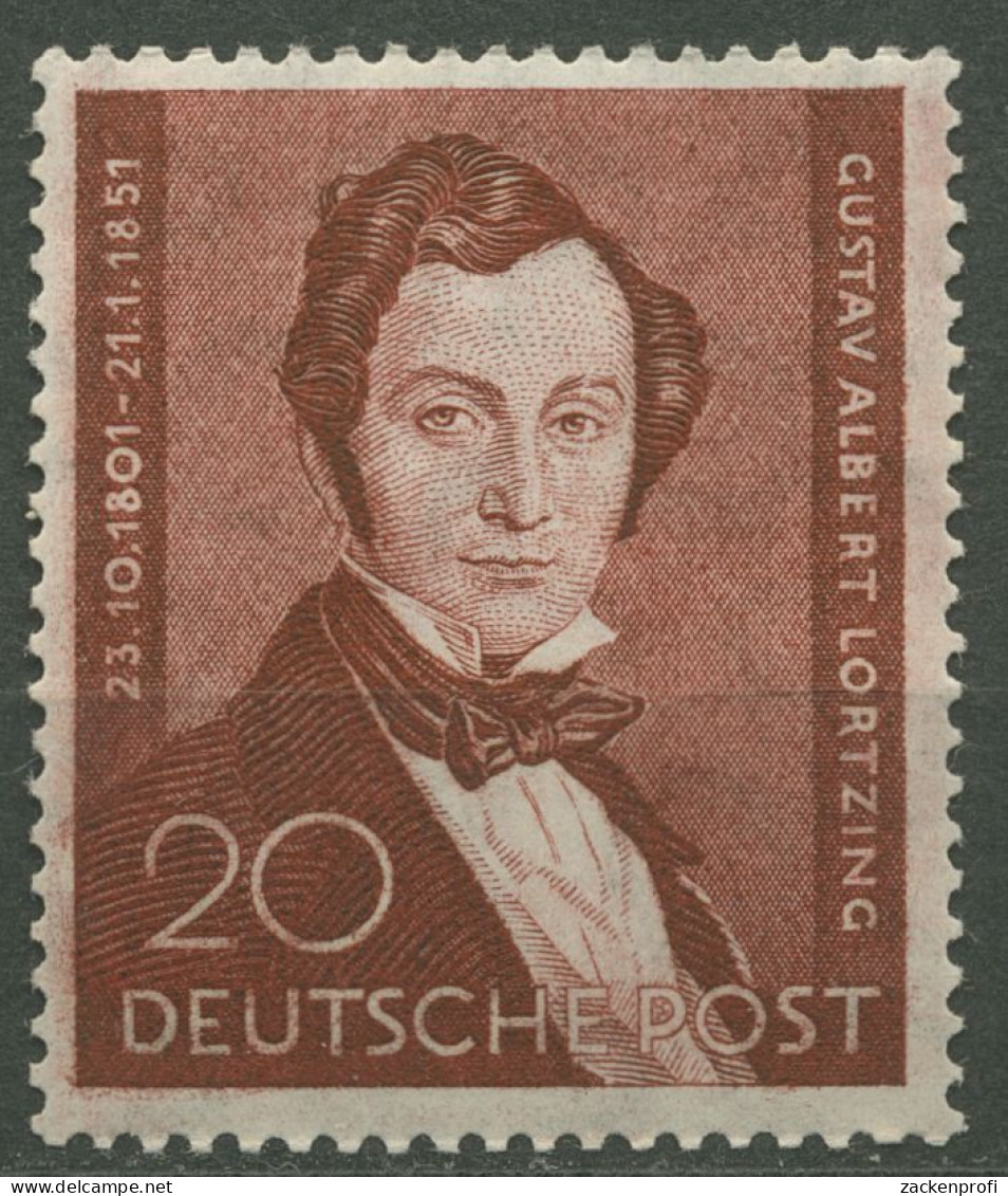 Berlin 1951 Albert Lortzing 74 Postfrisch, Kl. Fehler (R80756) - Unused Stamps