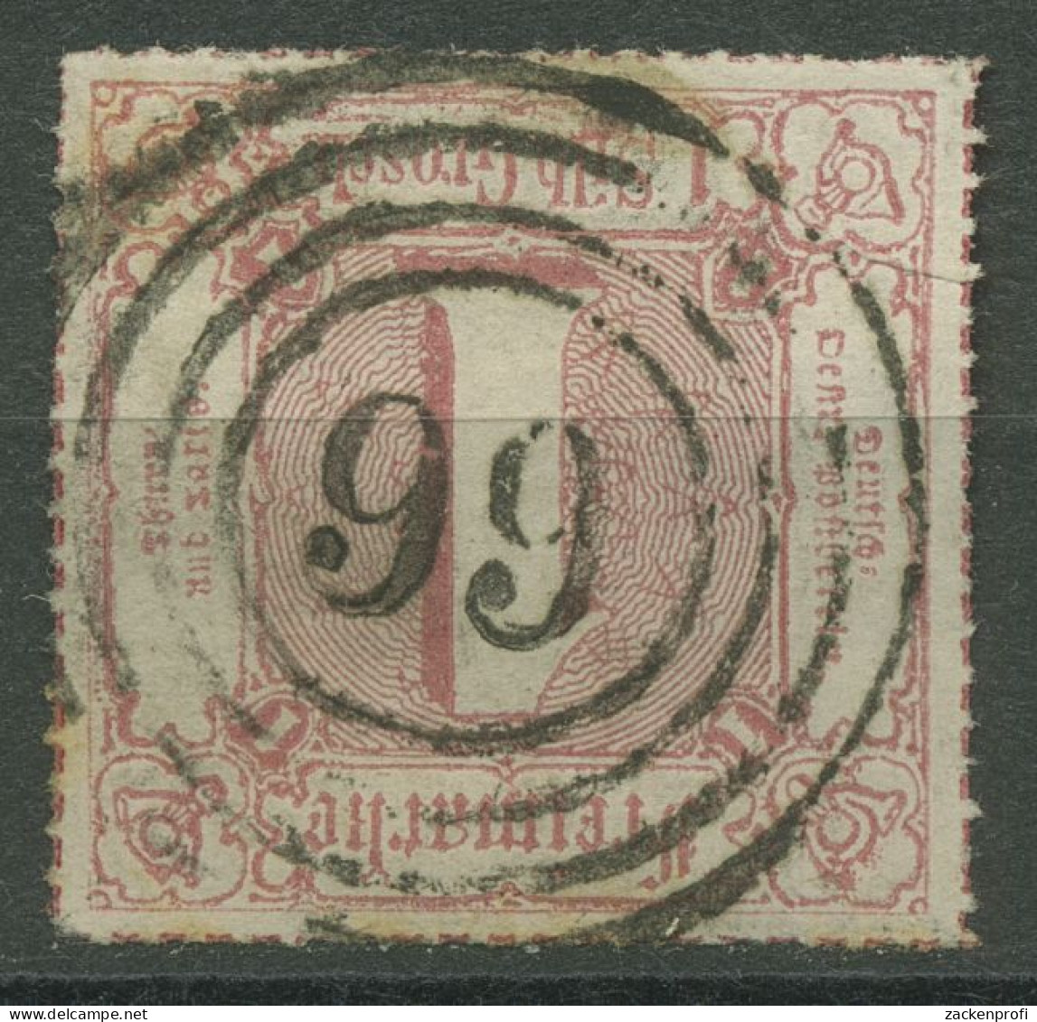 Thurn Und Taxis 1866 1 Silbergroschen 48 Mit Nr.-Stpl. 99 BRENSBACH - Usados