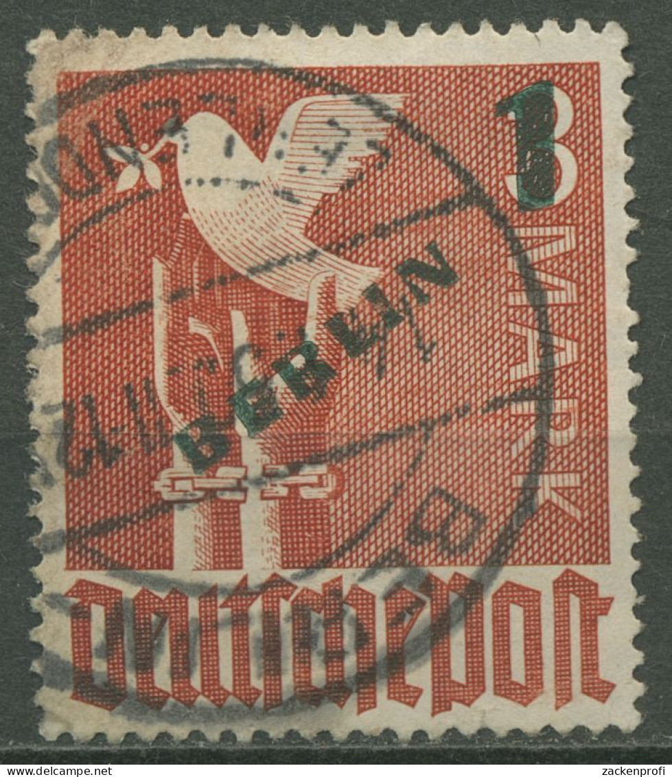 Berlin 1949 Grünaufdruck 67 Gestempelt, Kleiner Zahnfehler (R80789) - Gebruikt