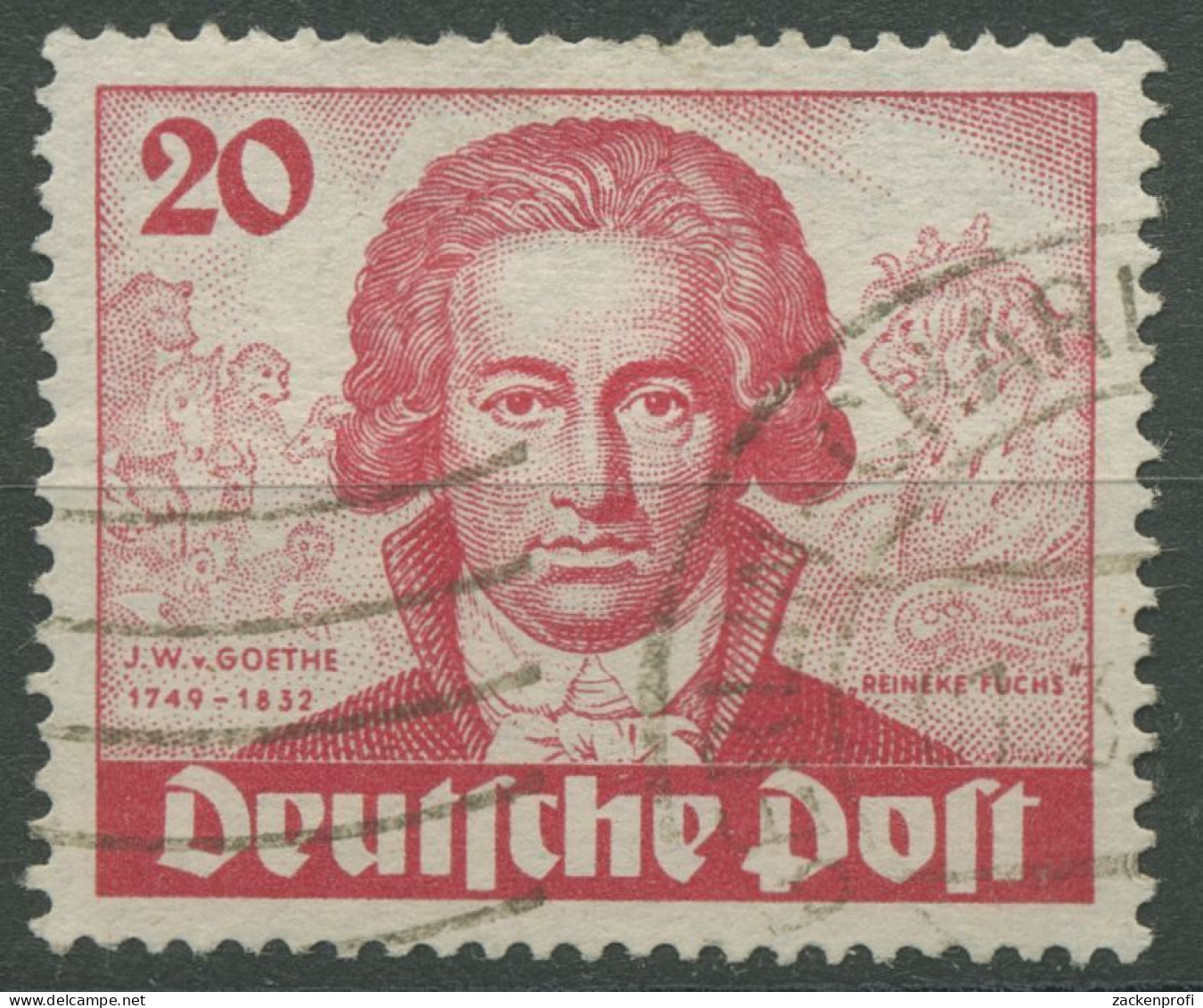 Berlin 1949 Goethejahr 62 Gestempelt, Kl. Zahnfehler (R80773) - Gebruikt