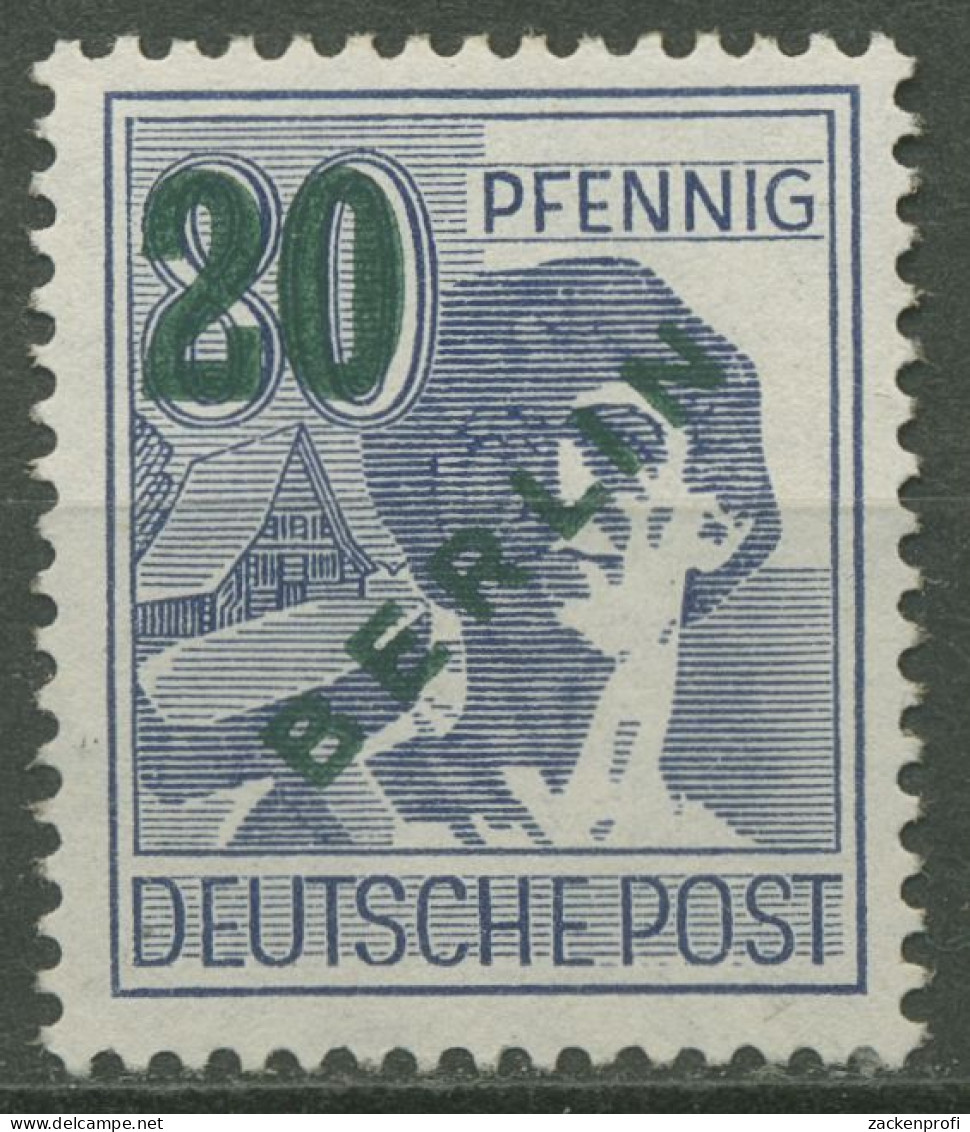 Berlin 1949 Grünaufdruck 66 Mit Neugummierung (R80779) - Neufs