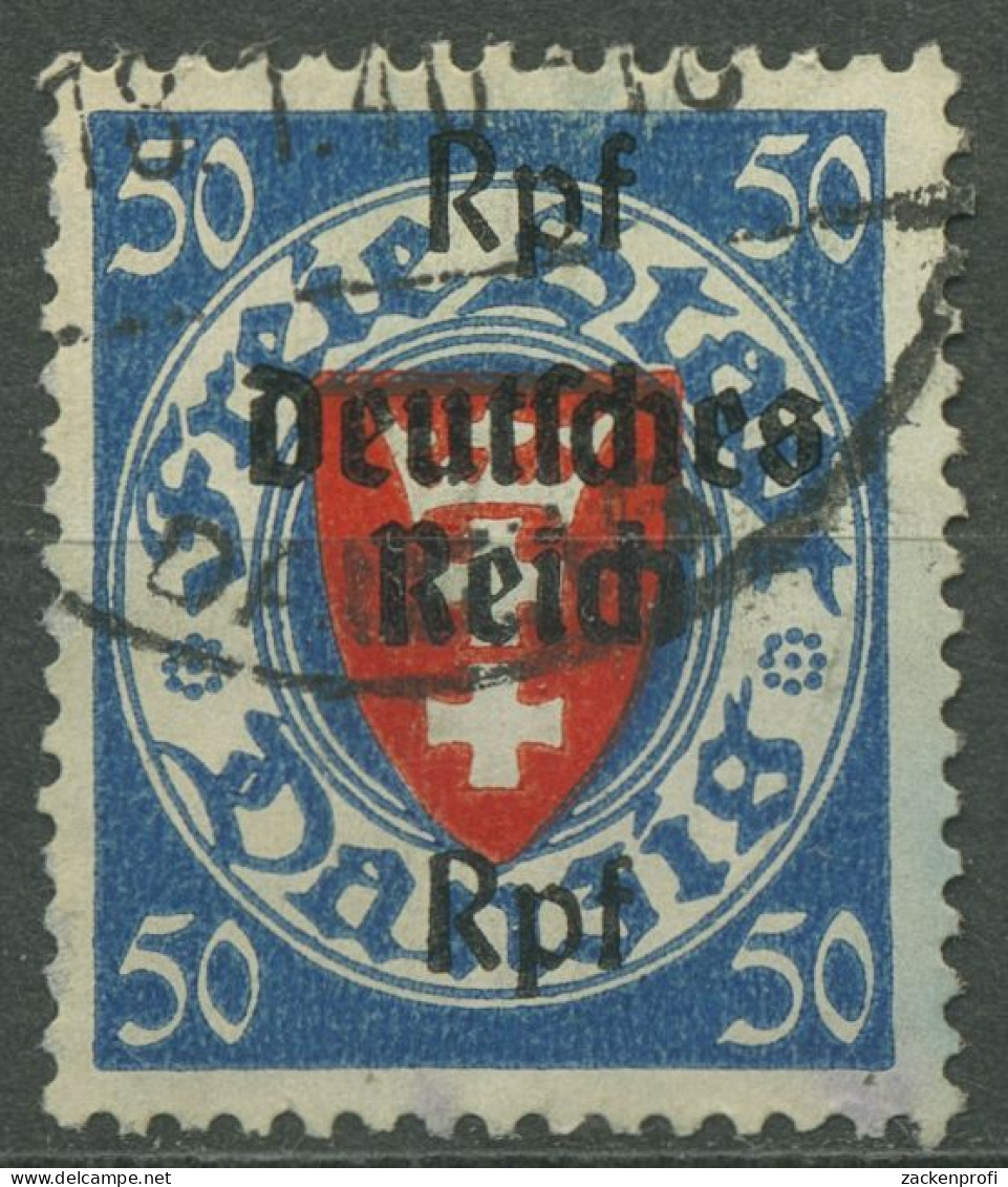 Deutsches Reich 1939 Danzig Mit Aufdruck 727 Gestempelt, Kl. Fehler (R80720) - Used Stamps