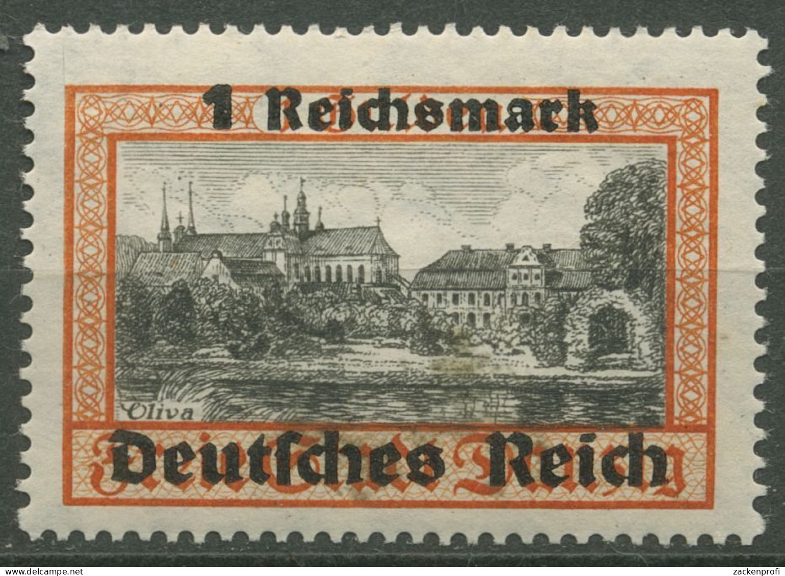 Deutsches Reich 1939 Danzig Mit Aufdruck 728 Mit Falz, Mängel (R80723) - Unused Stamps