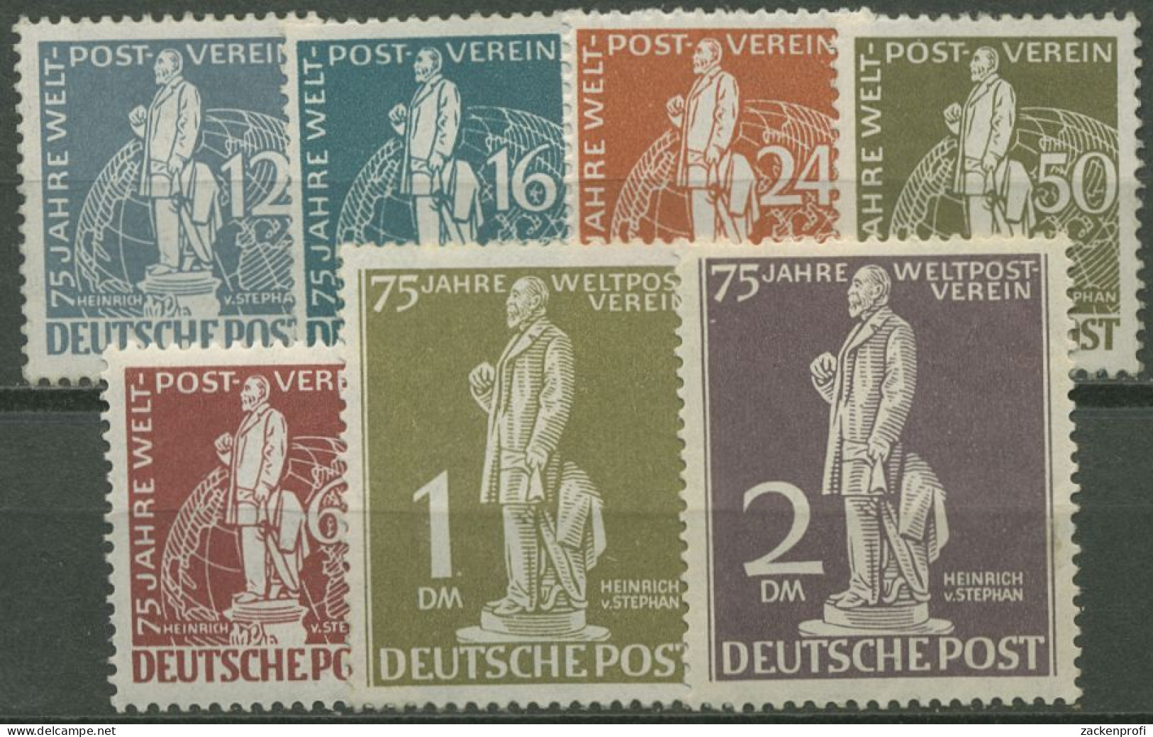 Berlin 1949 Weltpostverein UPU 35/41 Ungebraucht Mit Neugummierung (R80791) - Ungebraucht