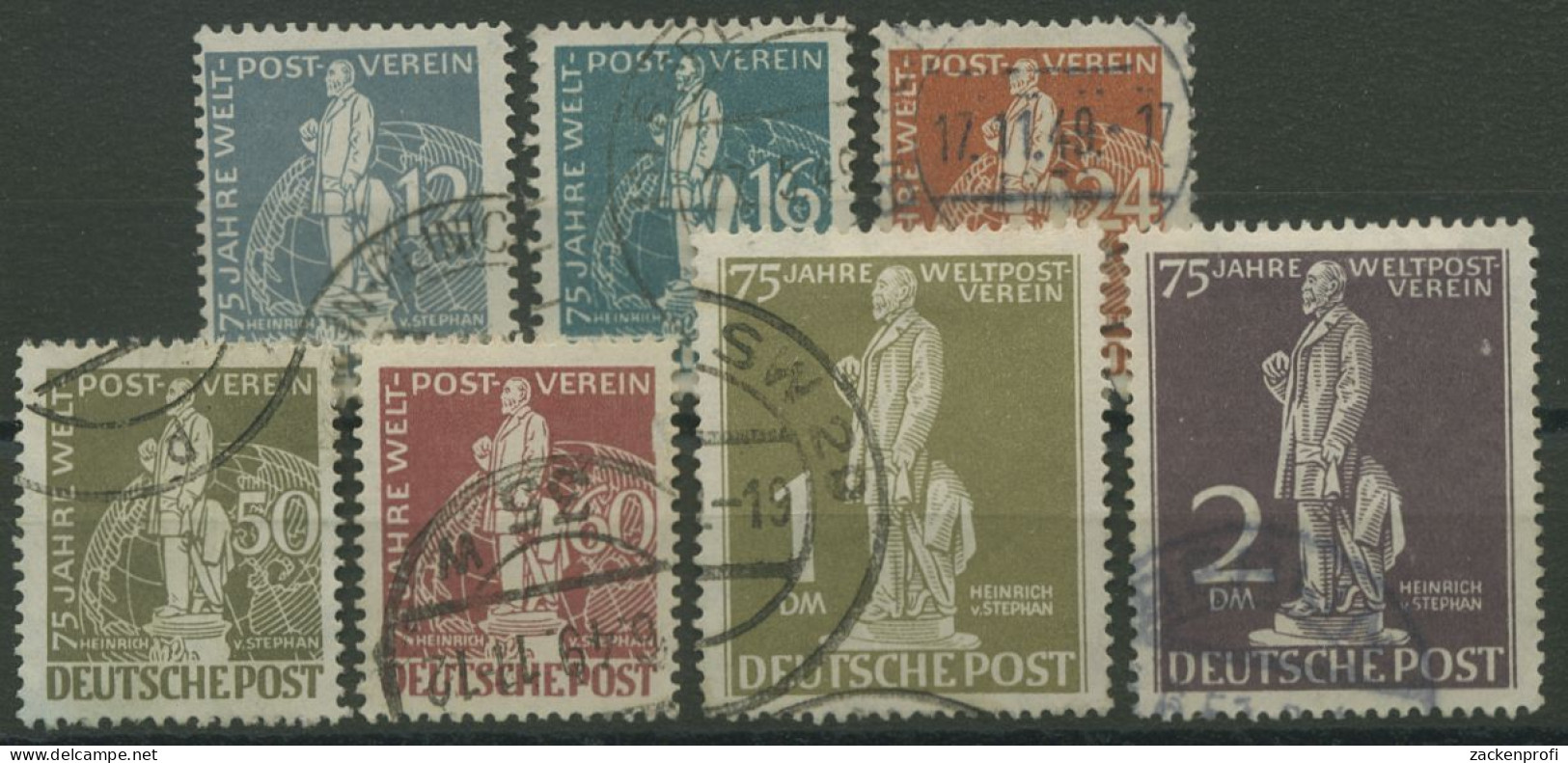 Berlin 1949 H. V. Stephan, Weltpostverein UPU 35/41 Gestempelt (R80797) - Usati