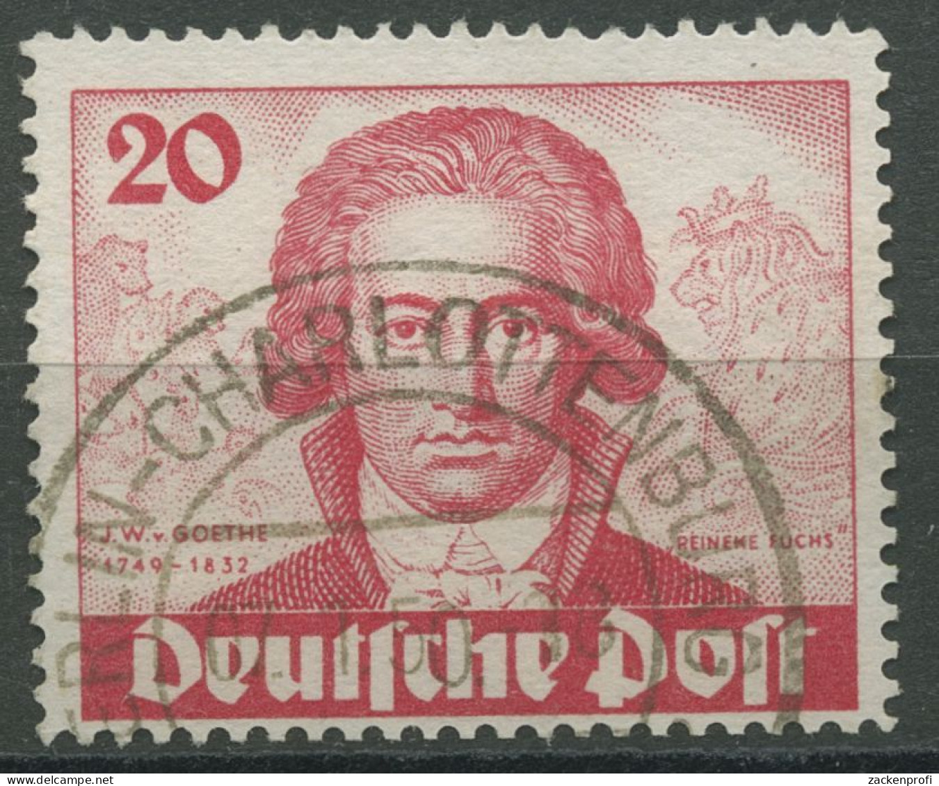 Berlin 1949 Goethejahr 62 Gestempelt, Nachgezähnt (R80775) - Gebraucht
