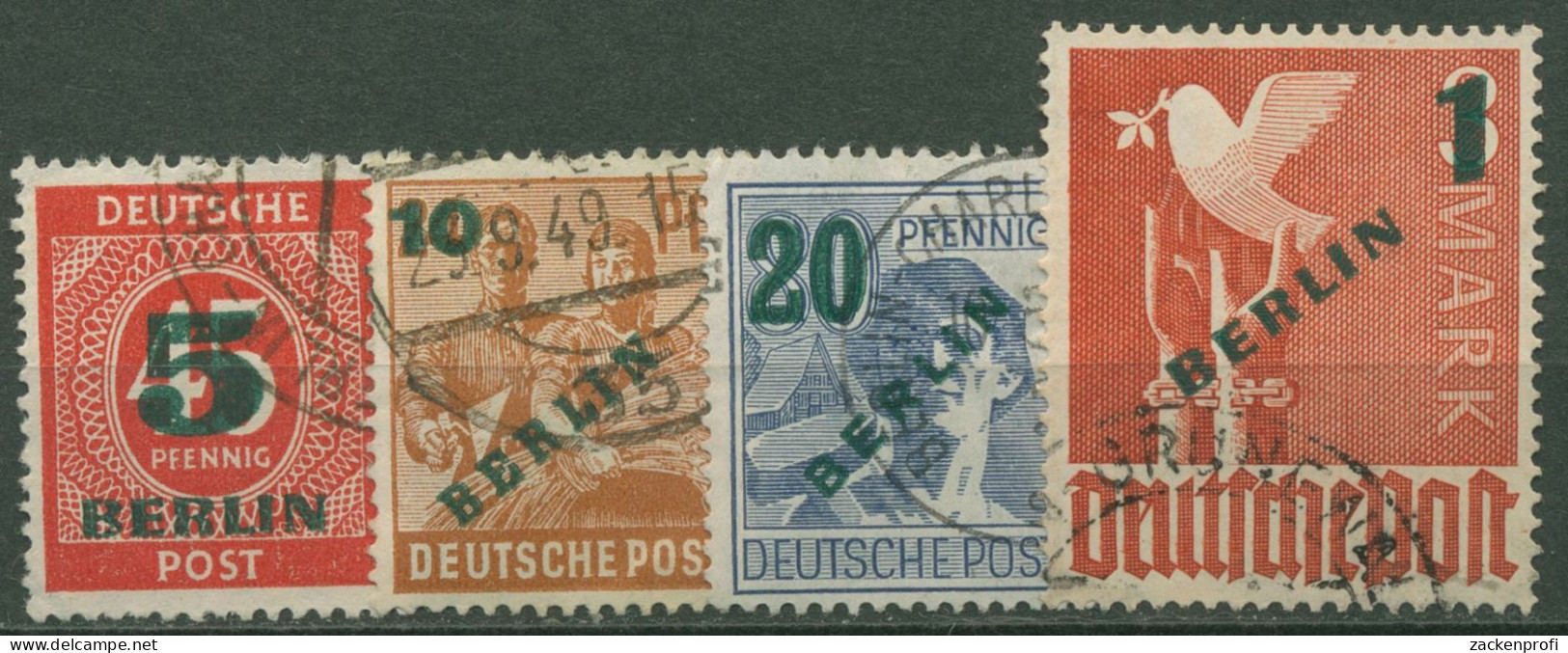 Berlin 1949 Grünaufdruck 64/67 Gestempelt (R80783) - Gebraucht