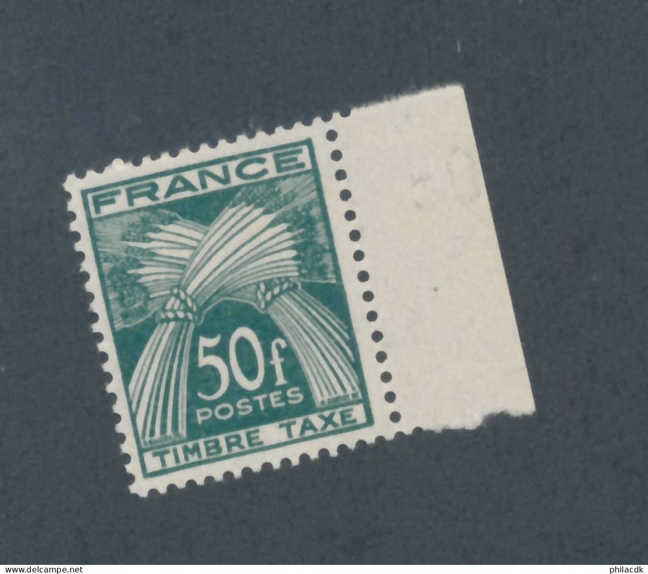 FRANCE - TAXE N° 88 NEUF* AVEC CHARNIERE AVEC BORD DE FEUILLE - COTE : 15€ - 1946/55 - 1859-1959 Mint/hinged