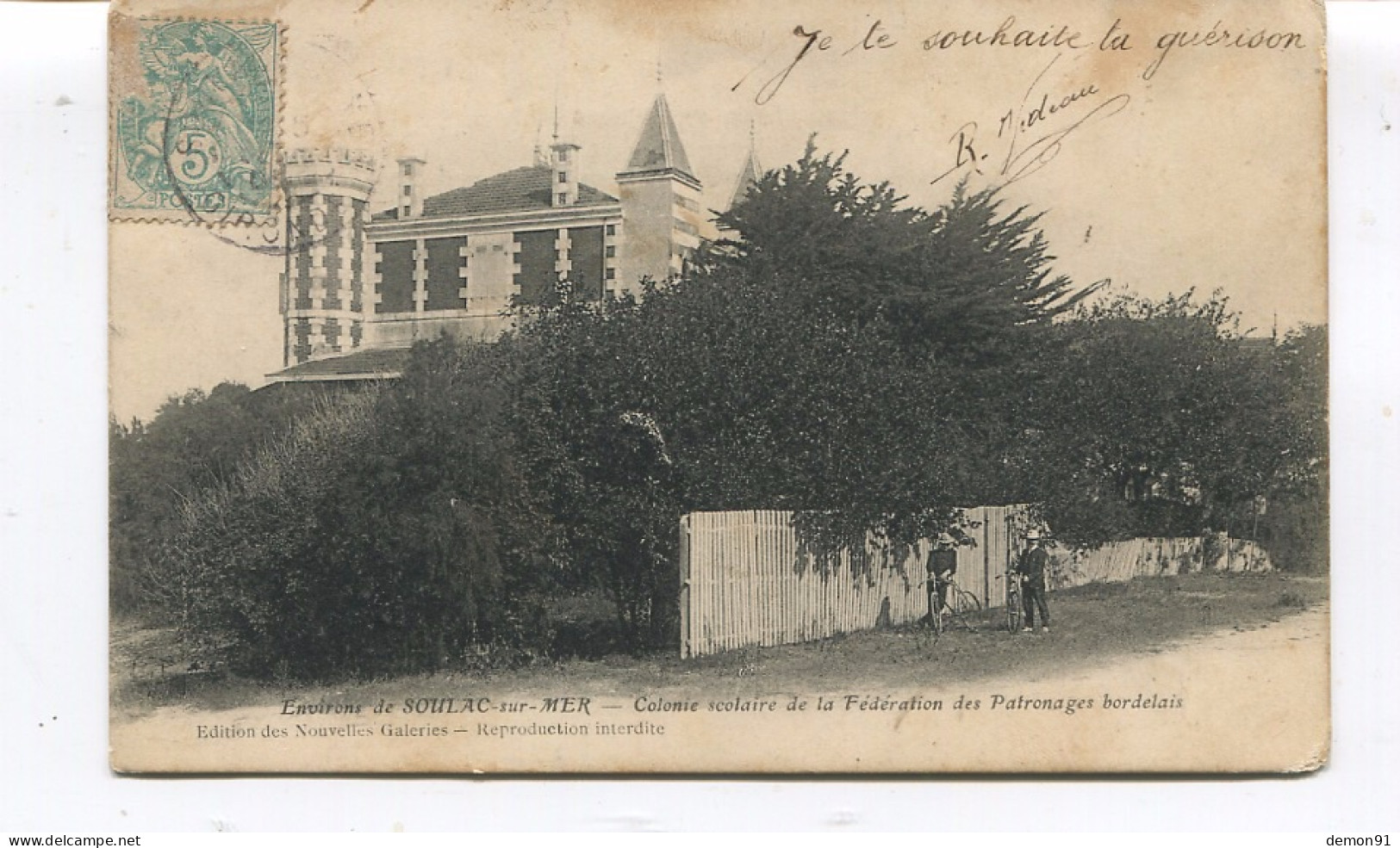 CPA -  Soulac Sur Mer - Colonie Scolaire De La Fédération Des Patronages Bordelais -1905 - - Soulac-sur-Mer