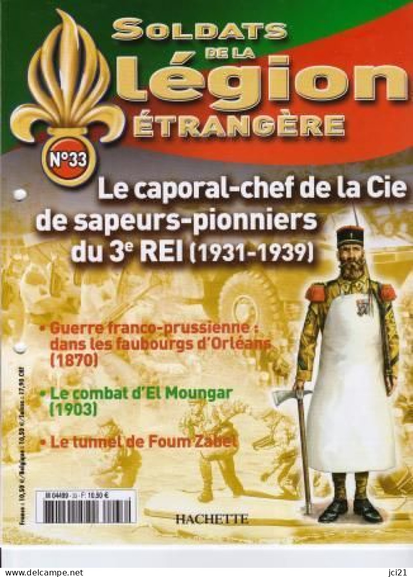 Fascicule N° 33 - Soldats De La Légion Etrangère " Caporal Chef Cie Sapeurs Pionniers 3° REI 1931-1939" _RLSPLé-33 - Francese