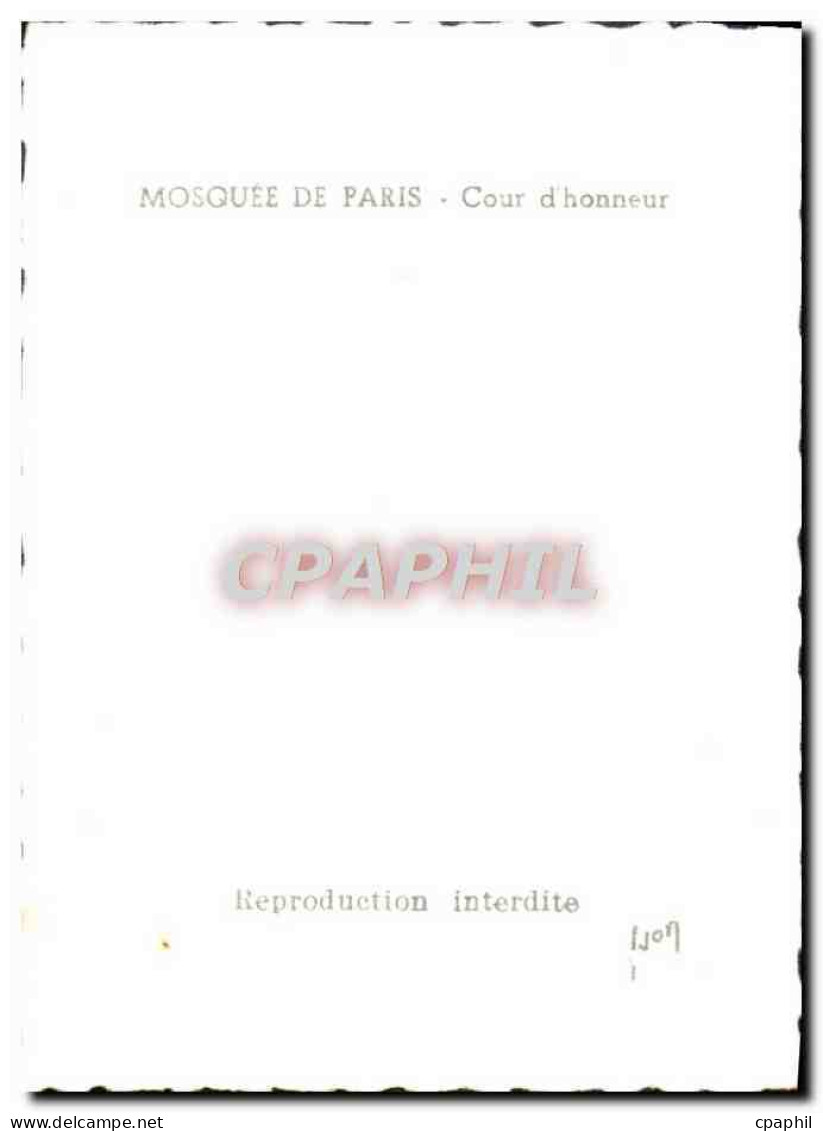 CPM Mosquee De Paris Cour D&#39Honneur - Autres Monuments, édifices
