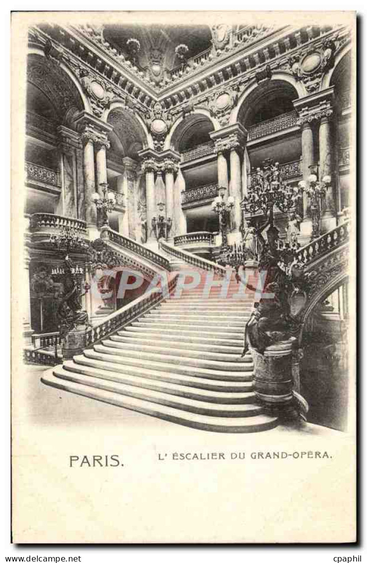 CPA Paris L&#39Escalier Du Grand Opera - Other Monuments