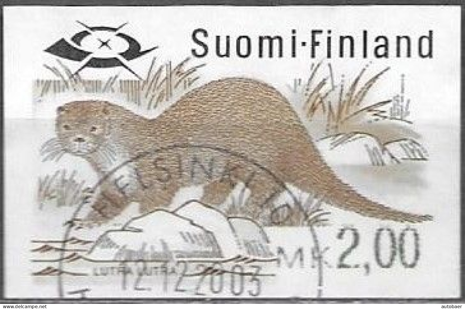 Finland Finnland Finlande Suomi 1994 Otter 2,00 MK Michel Nr. 24 Cancelled Oblitere Gestempelt Used Oo - Automatenmarken [ATM]