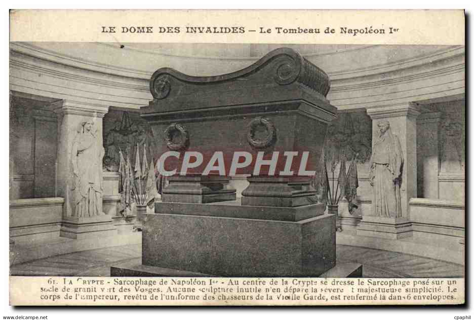 CPA Le Dome Des Invalides Le Tombeau De Napoleon 1er Paris - Andere Monumenten, Gebouwen