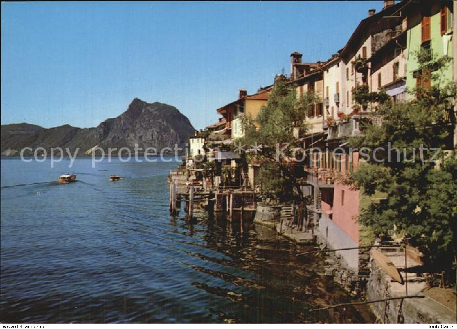 12573658 Gandria Lago Di Lugano Panorama Monte San Salvatore Gandria - Andere & Zonder Classificatie