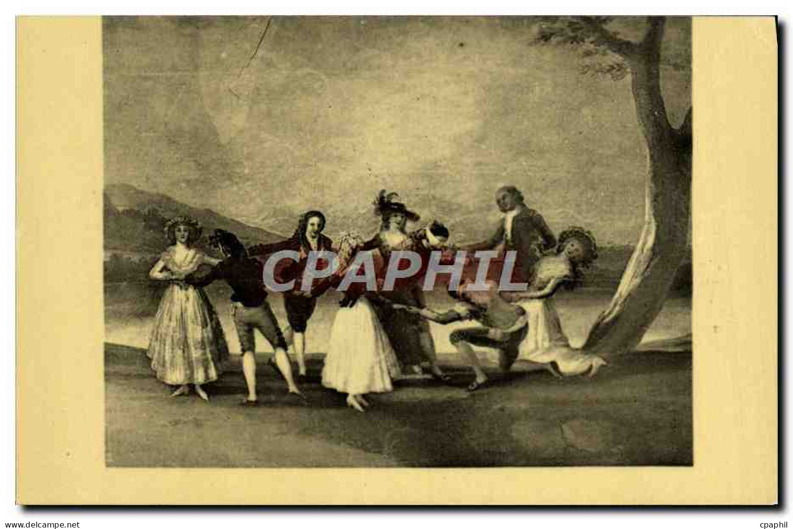 CPA Goya Y Lucientes Madrid Musee Du Prado Gallina Ciega Ou Le Colin Maillard - Peintures & Tableaux