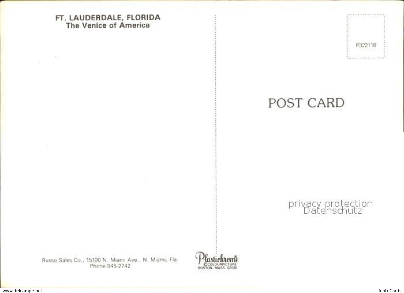 12572910 Lauderdale Florida Fliegeraufnahme United States - Altri & Non Classificati