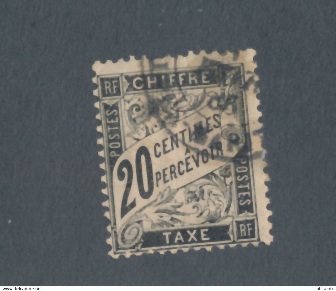 FRANCE - TAXE N° 17 OBLITERE - COTE : 150€ - 1882 - 1859-1959 Gebraucht