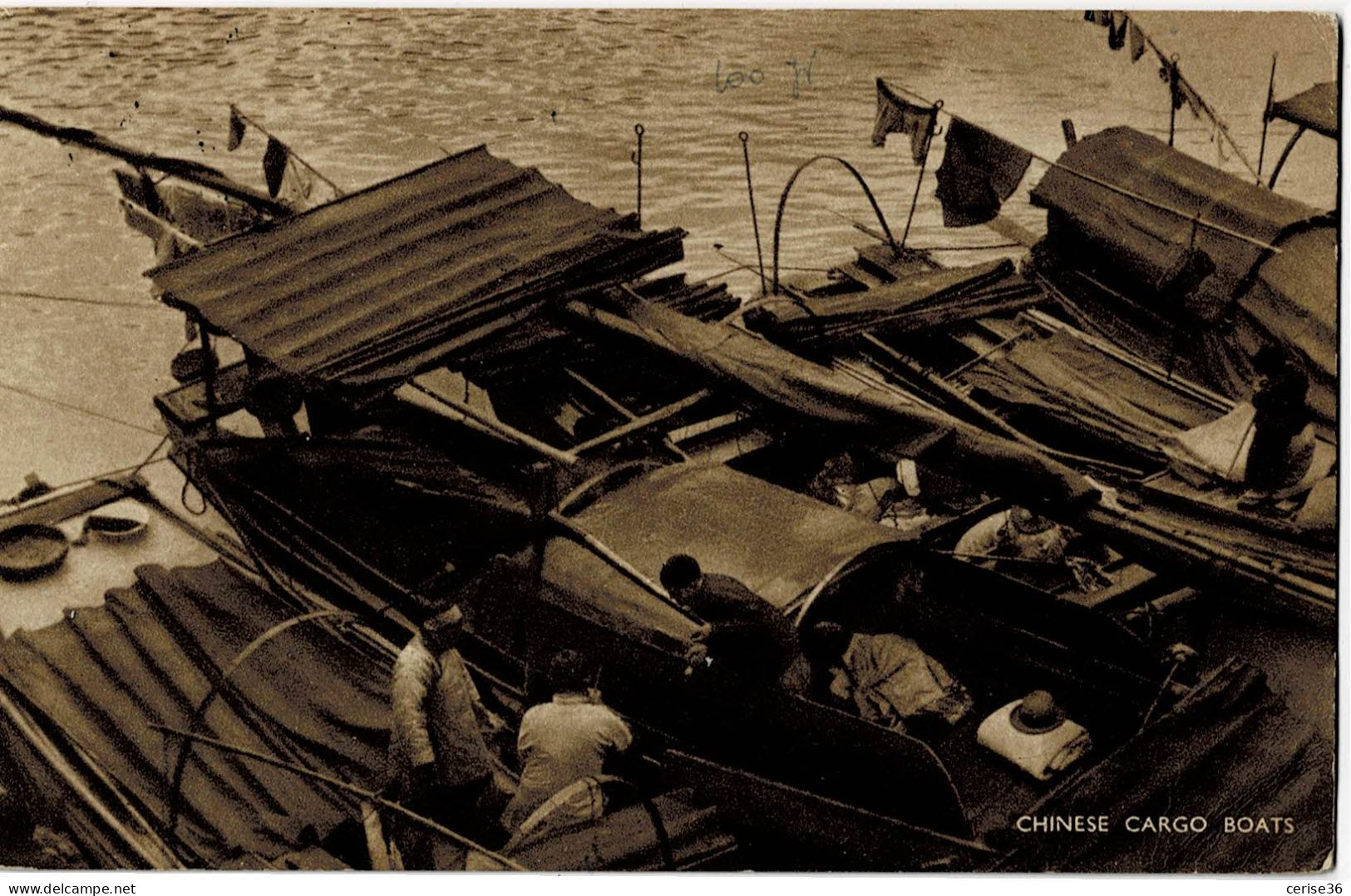 Chinese Cargo Boats Circulée En 1948 - China