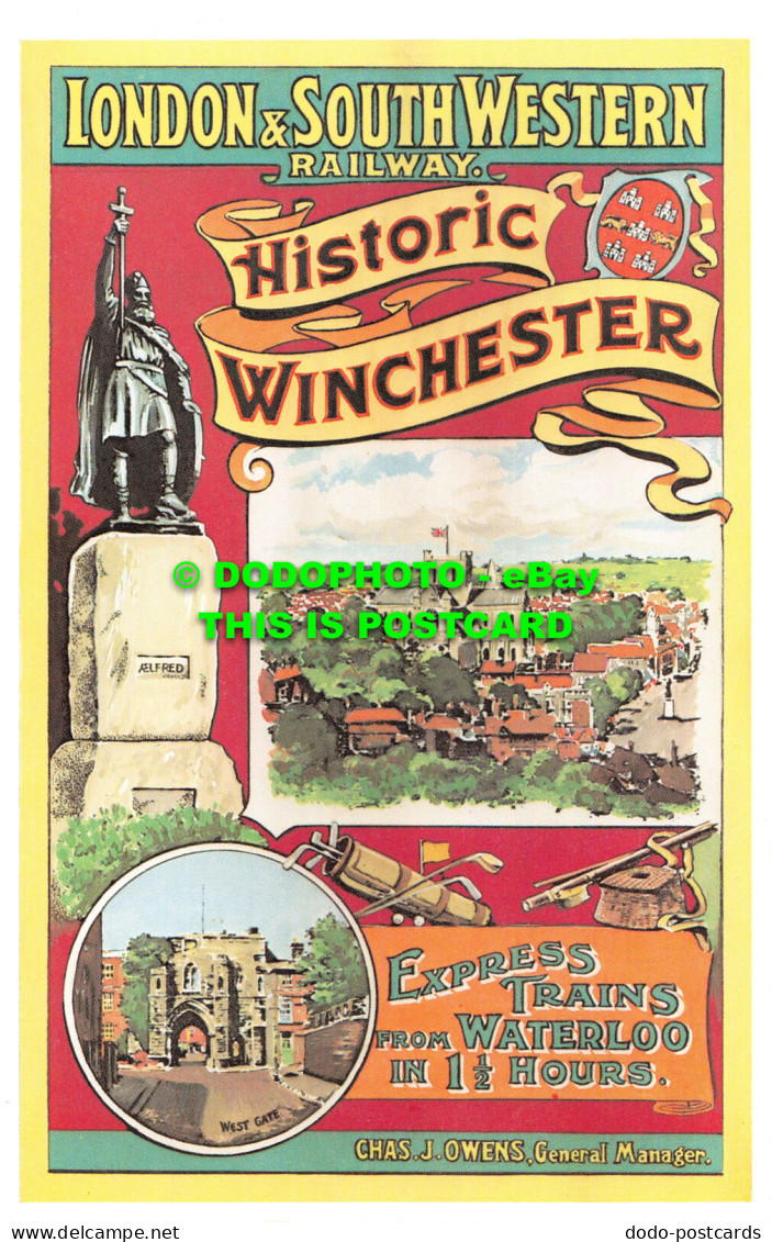 R541612 London And South Western Railway. Historic Winchester. Express Trains Fr - Altri & Non Classificati