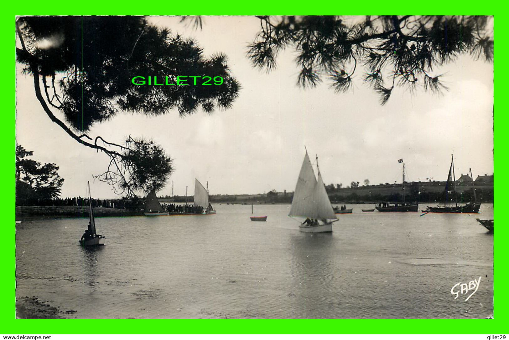 SHIP, BATEAUX, VOILIERS - CONLEAU (56) LES RÉGATES - CIRCULÉE EN 1938 - ARTAUD PÈRE ET FILS EDITEURS - - Segelboote