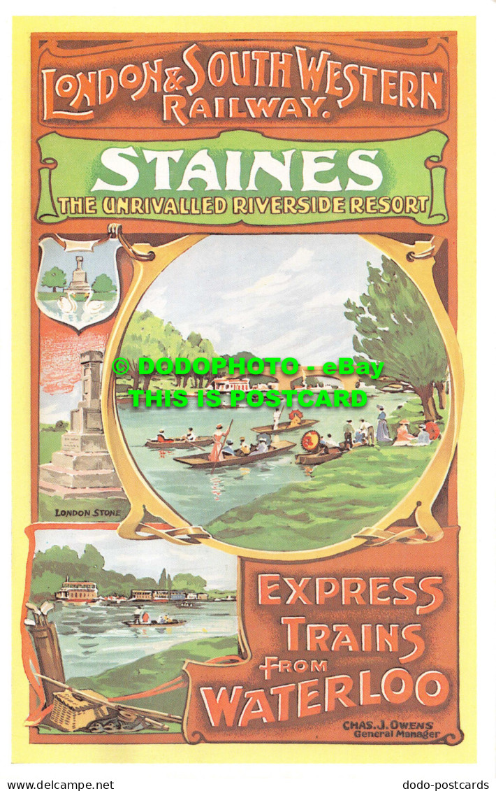 R541614 London And South Western Railway. Staines The Unrivalled Riverside Resor - Other & Unclassified