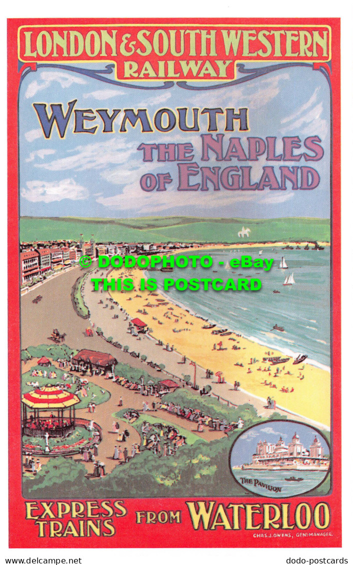 R541615 London And South Western Railway. Weymouth The Naples Of England. Expres - Altri & Non Classificati