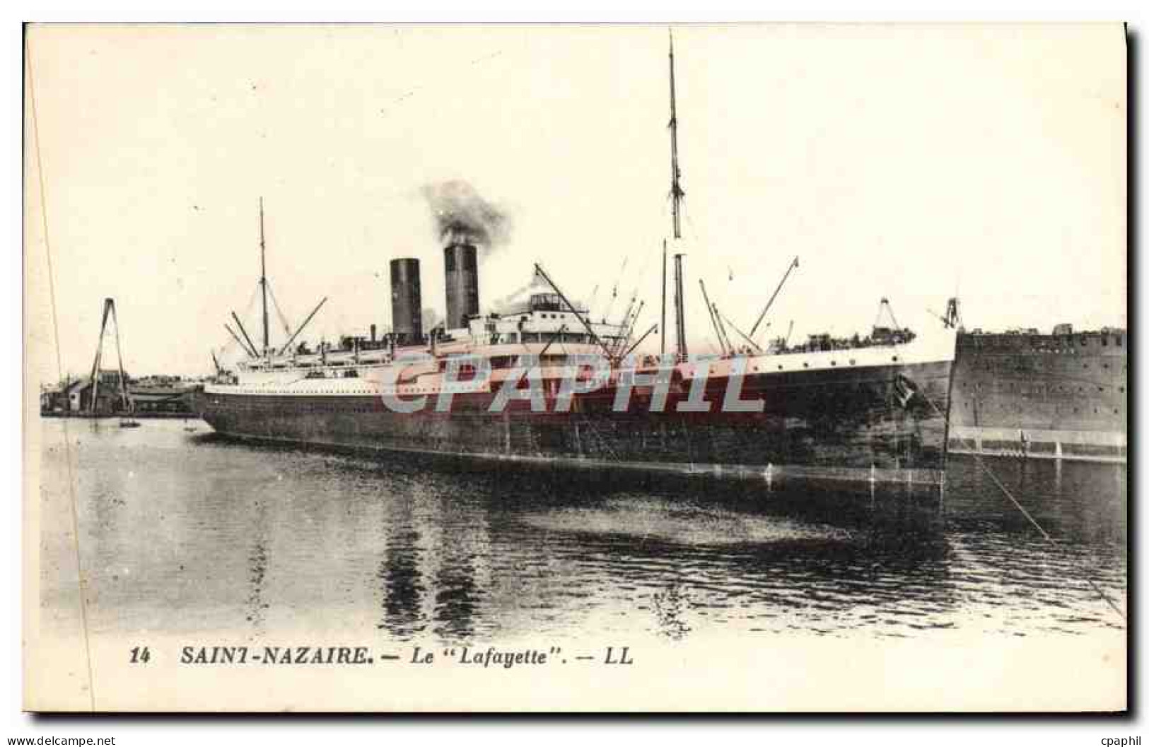 CPA Saint Nazaire Le Lafayette - Steamers