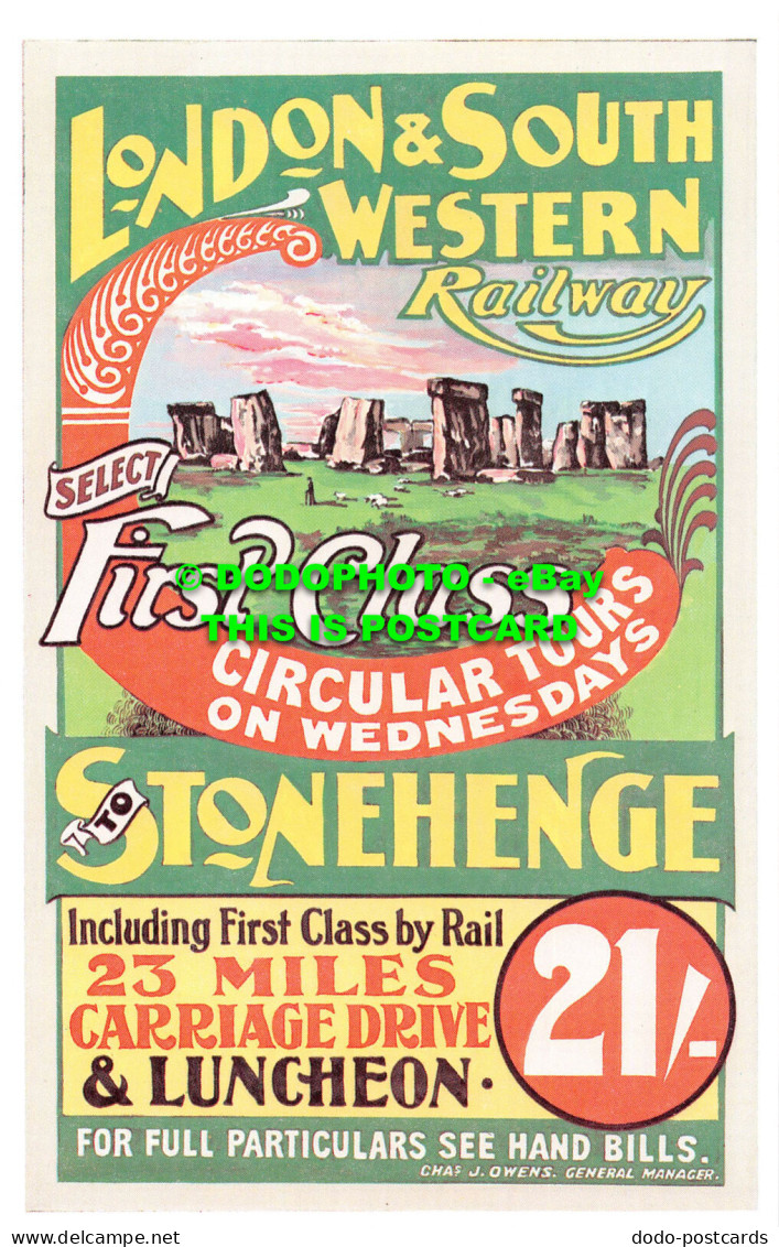 R541618 London And South Western Railway. First Class Circular Tours On Wednesda - Other & Unclassified