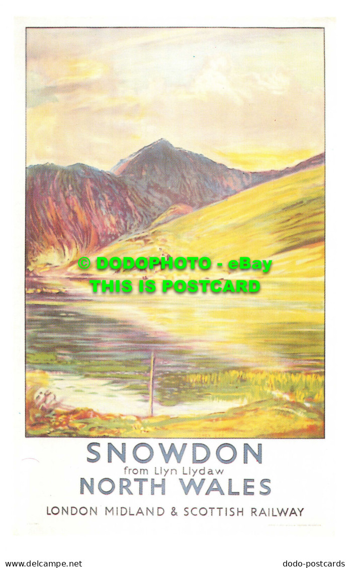 R541901 Snowdon From Llyn Llydaw North Wales. London Midland And Scottish Railwa - Other & Unclassified