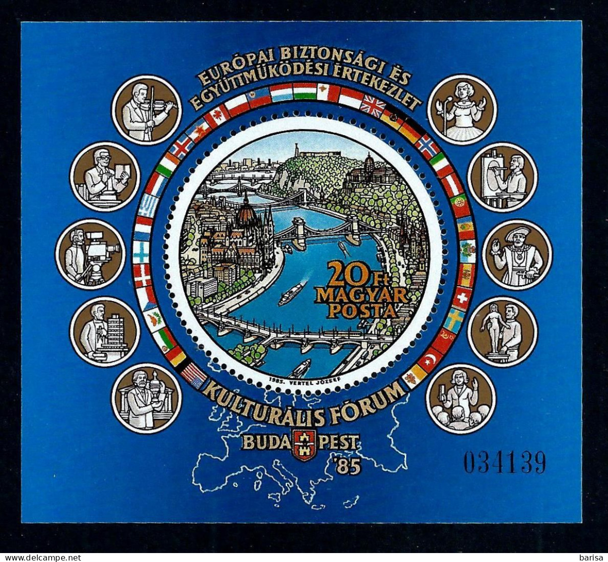 (A6) Hungary 1985: Conference On European Security And Cooperation (CSCE) - Budapest ** MNH - Idee Europee