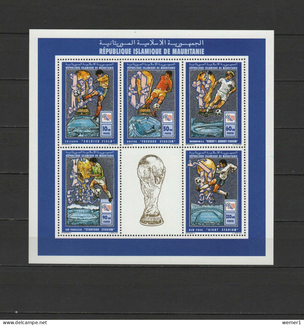 Mauritania 1994 Football Soccer World Cup, Sheetlet MNH - 1994 – États-Unis