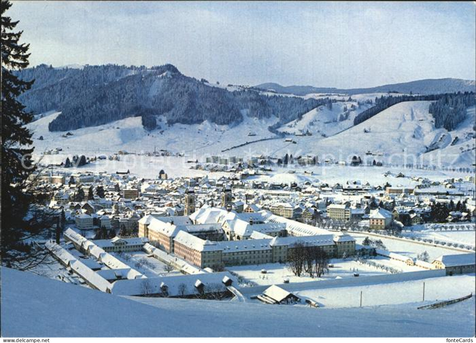 12568678 Einsiedeln SZ Panorama Winter Einsiedeln - Sonstige & Ohne Zuordnung