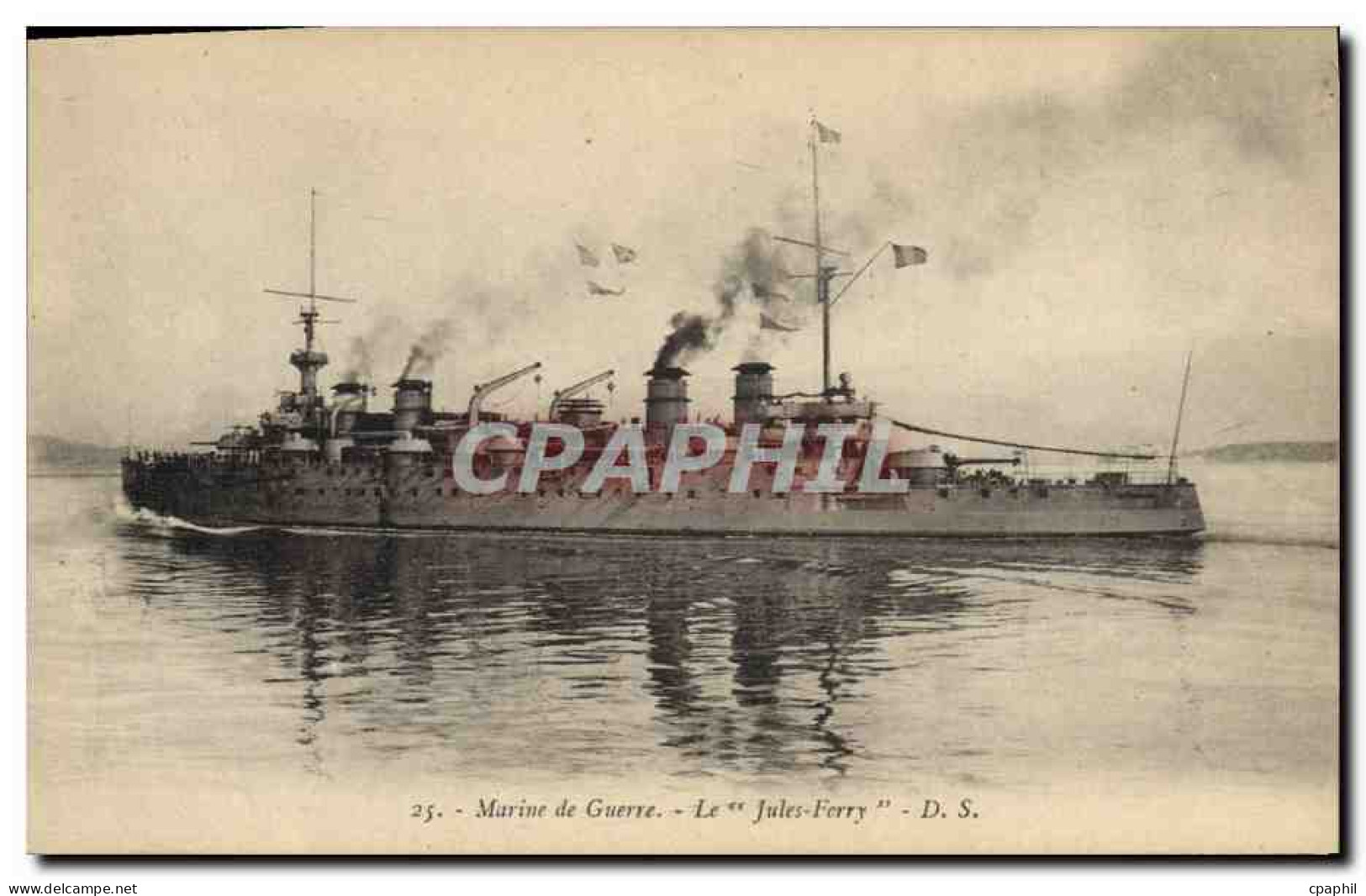CPA Bateau Le Jules Ferry - Warships