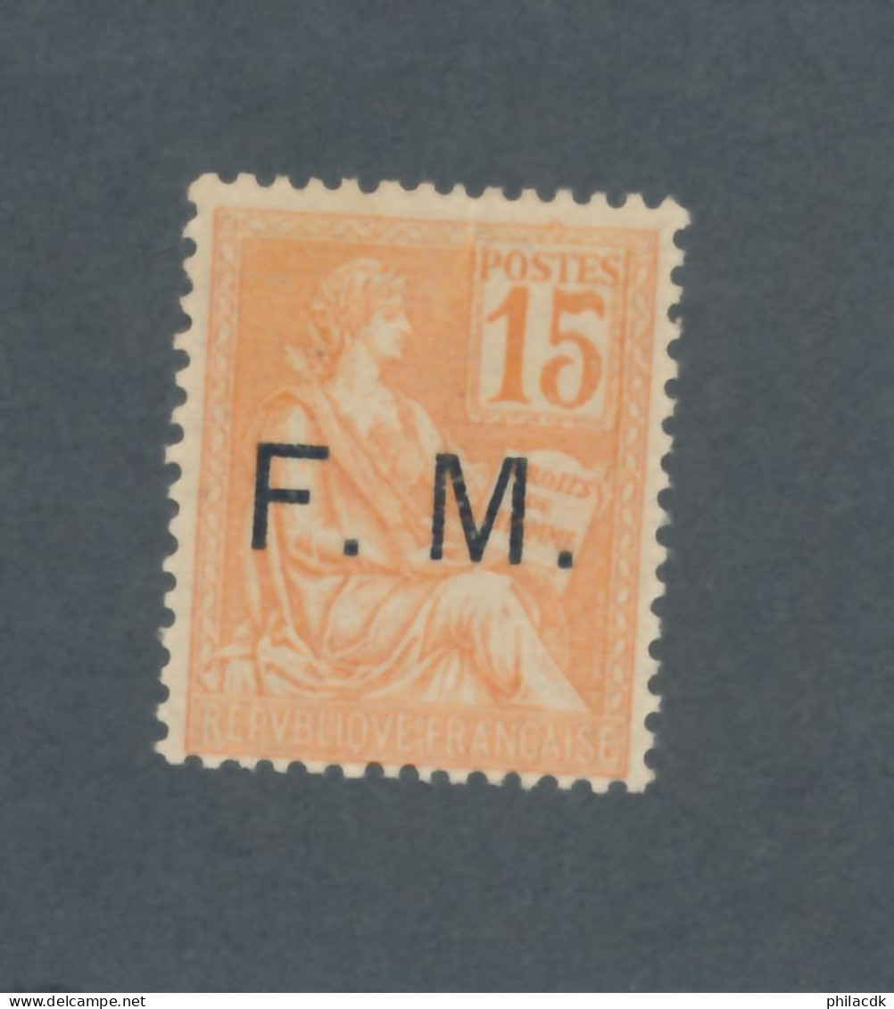 FRANCE - FRANCHISE MILITAIRE N° 1 NEUF* AVEC CHARNIERE - COTE : 85€ - 1901/04 - Francobolli  Di Franchigia Militare