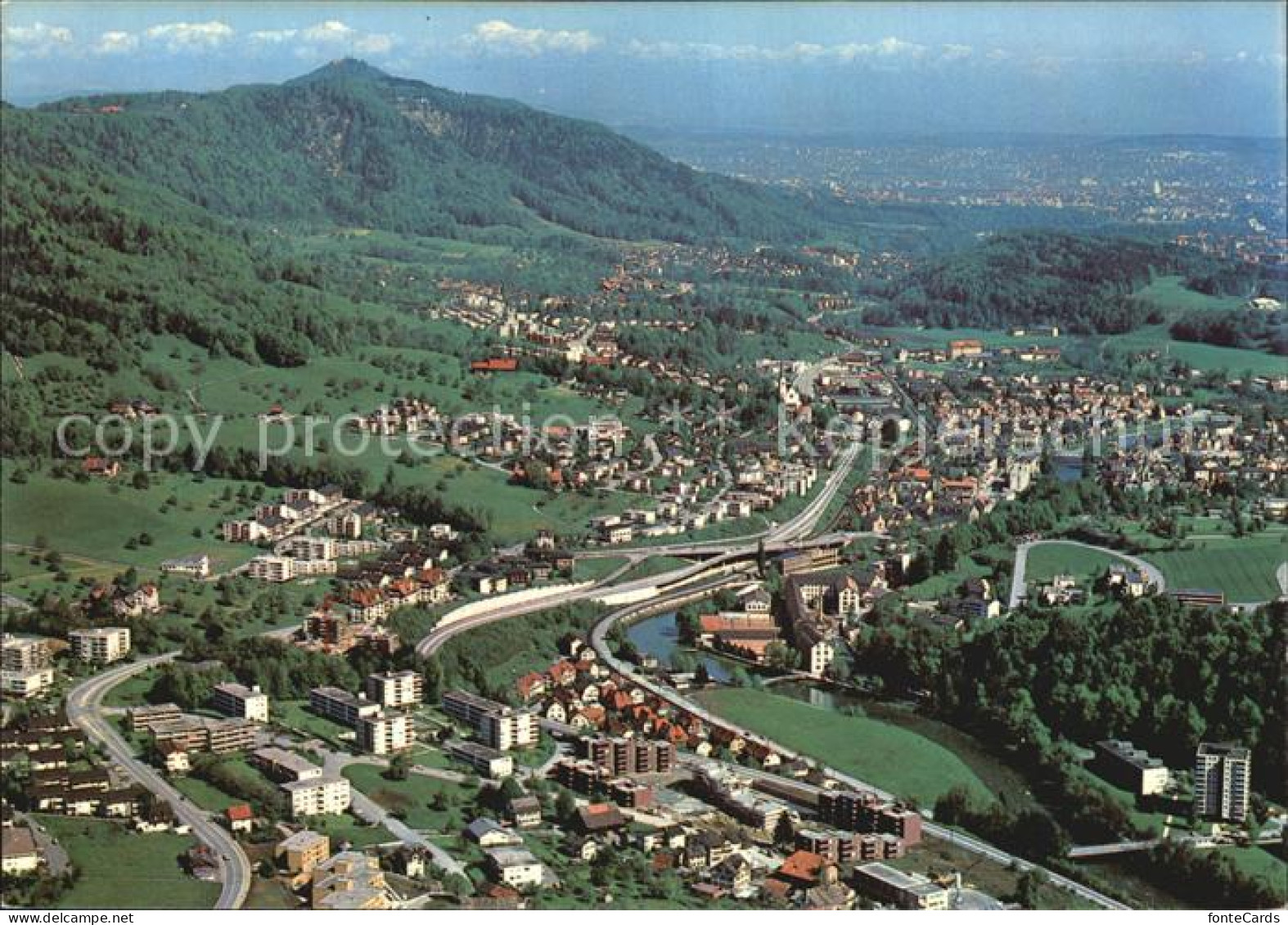 12567170 Adliswil Fliegeraufnahme Mit Uetilberg Und Zuerich Adliswil - Autres & Non Classés