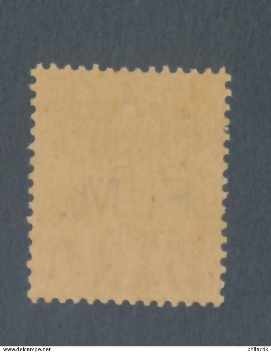 FRANCE - FRANCHISE MILITAIRE N° 1 NEUF* AVEC GOMME ALTEREE - COTE : 85€ - 1901/04 - Timbres De Franchise Militaire