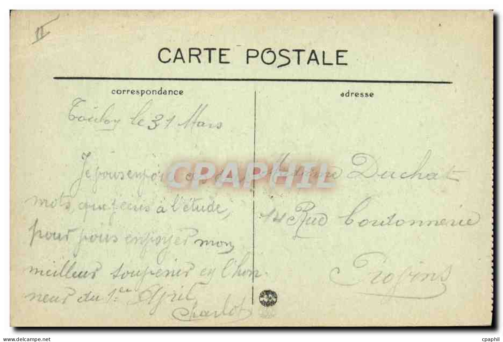 CPA Bateau Jean Bart Dreadnought 1er Rang - Guerre
