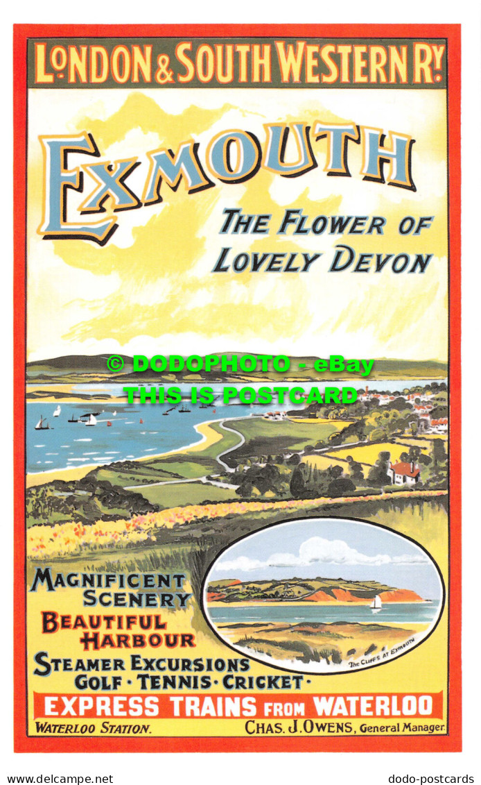 R541682 London And South Western Ry. Exmouth. The Flower Of Lovely Devon. The Cl - Other & Unclassified