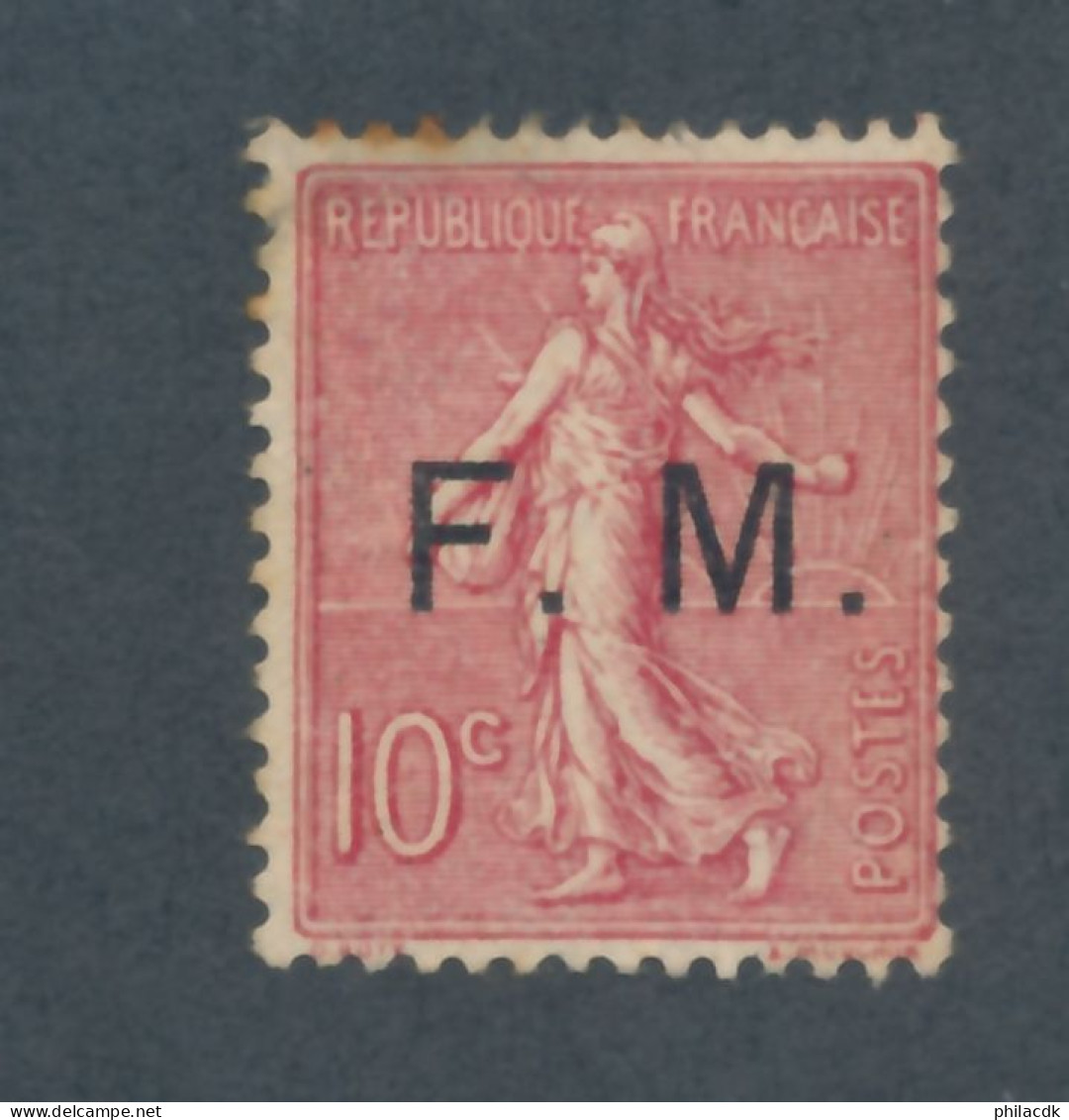 FRANCE - FRANCHISE MILITAIRE N° 4 NEUF* AVEC CHARNIERE - COTE : 45€ - 1906/07 - Militärische Franchisemarken