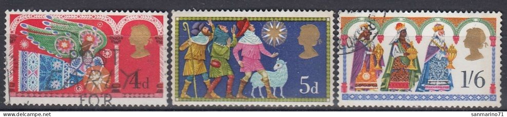 GREAT BRITAIN 532-534,used - Christmas