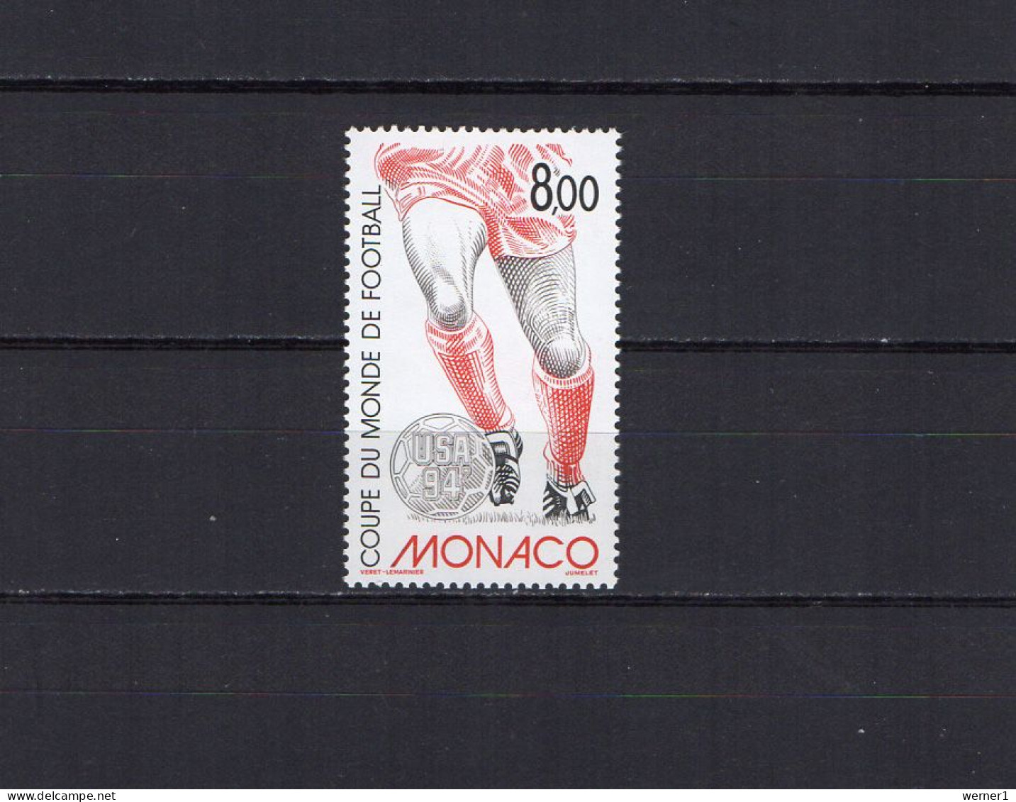 Monaco 1994 Football Soccer World Cup Stamp MNH - 1994 – Vereinigte Staaten
